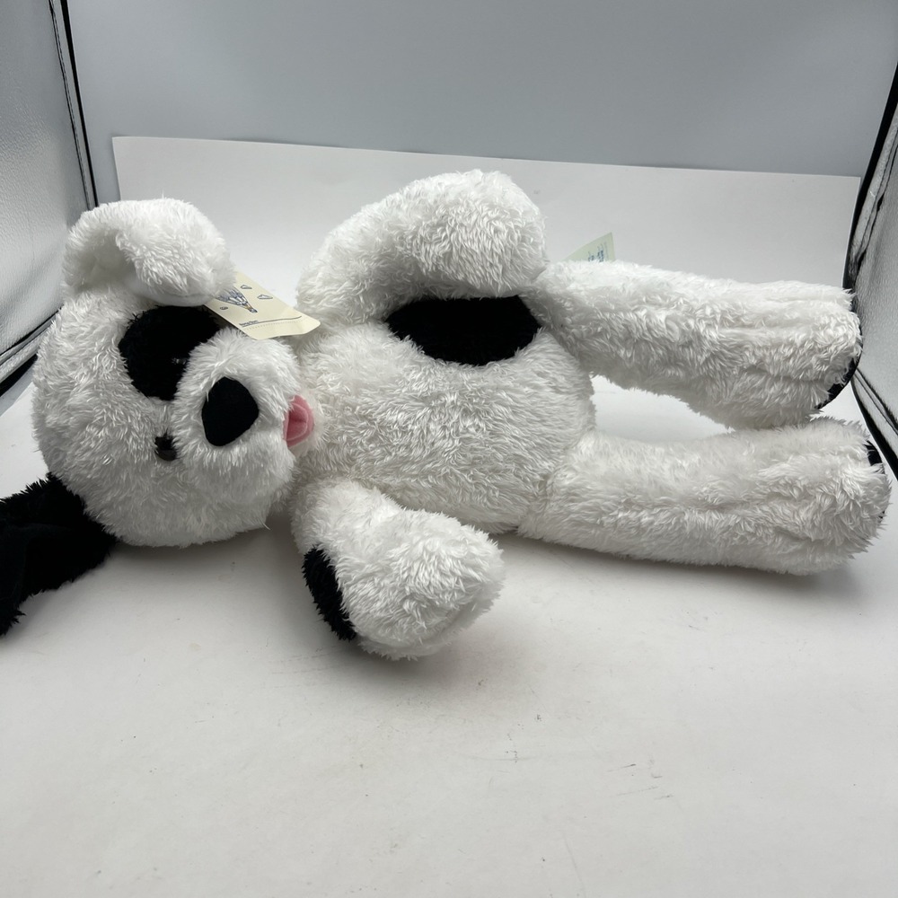 Build A Bear Cookies And Cream Black And White Puppy Dog Spots Plush 16" - Picture 9 of 11